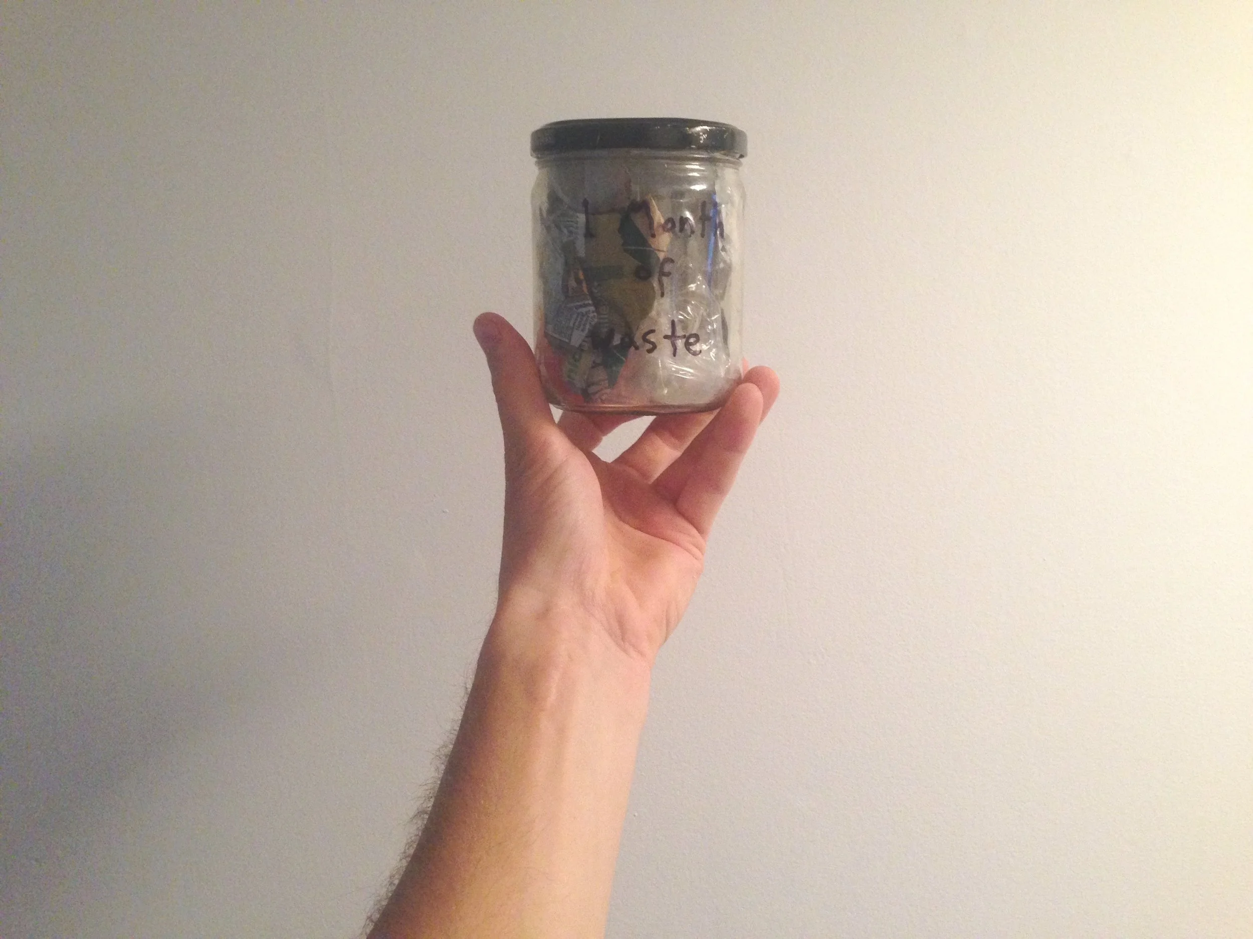 How to fit a month of waste into a jar