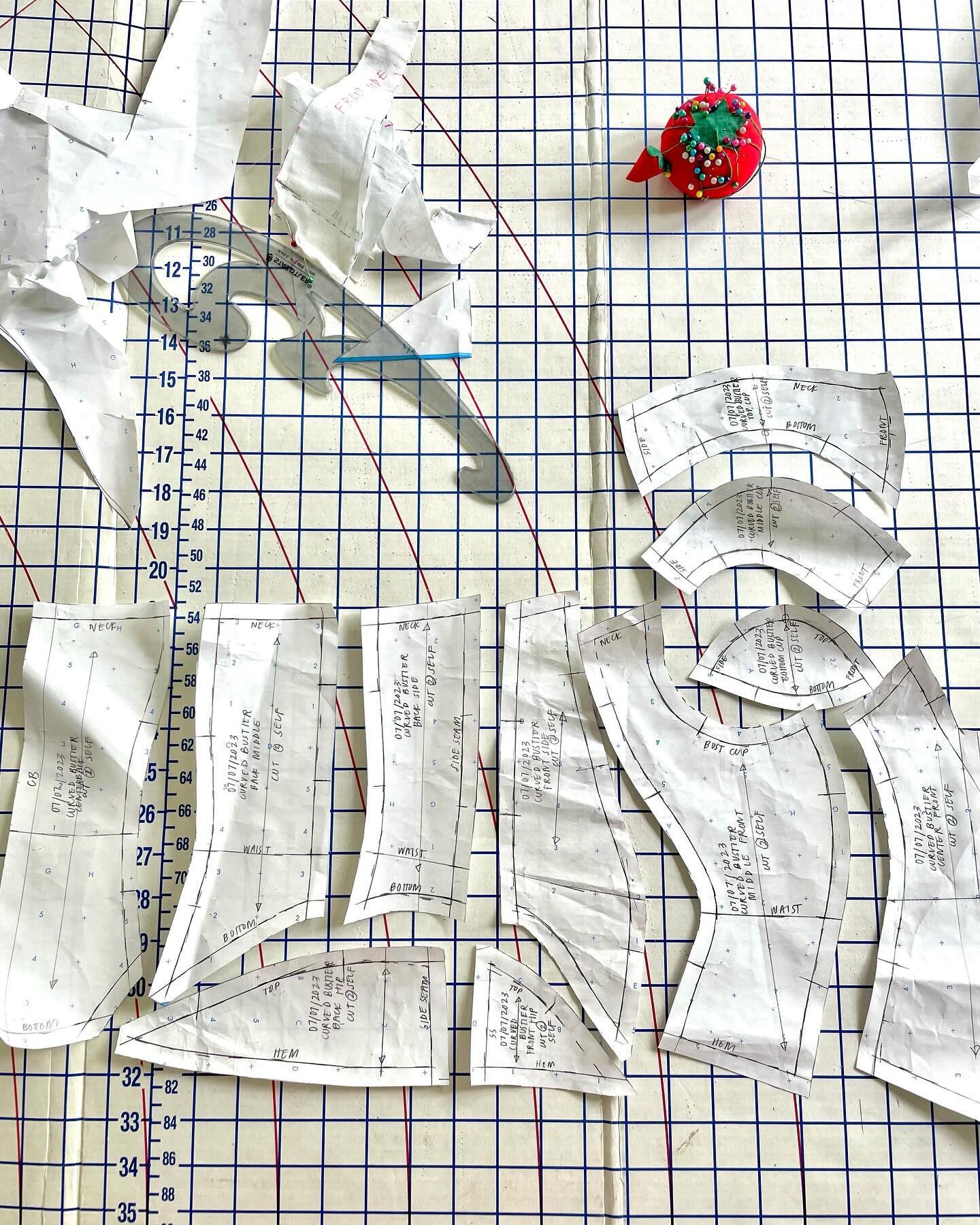 From the dress form to drafting the pattern