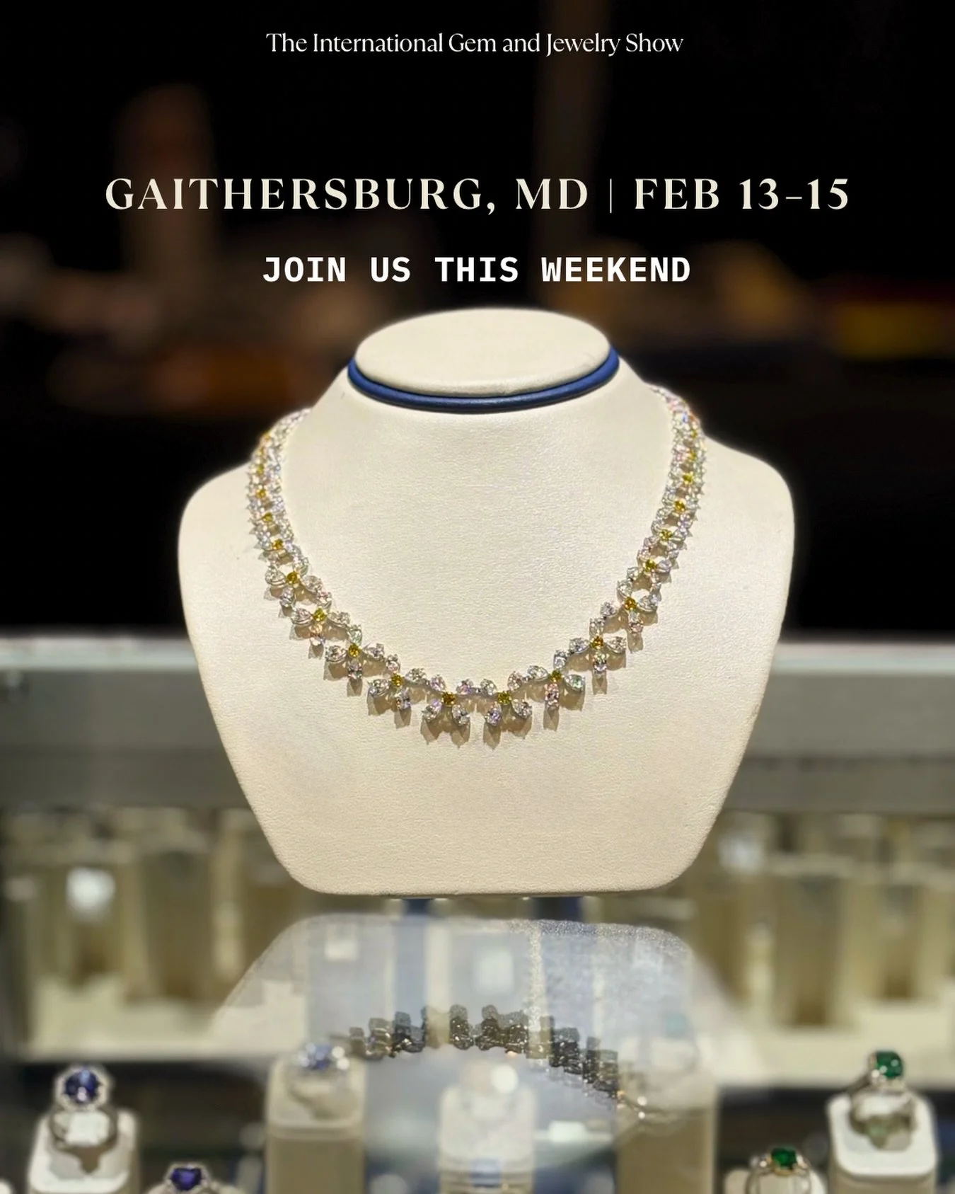 It&rsquo;s almost time. The InterGem Jewelry Show opens this Friday  in Gaithersburg, MD .

Join us February 13&ndash;15 at the Montgomery County Fairgrounds for a three-day jewelry marketplace experience.

📍Location : Montgomery County Fairgrounds 