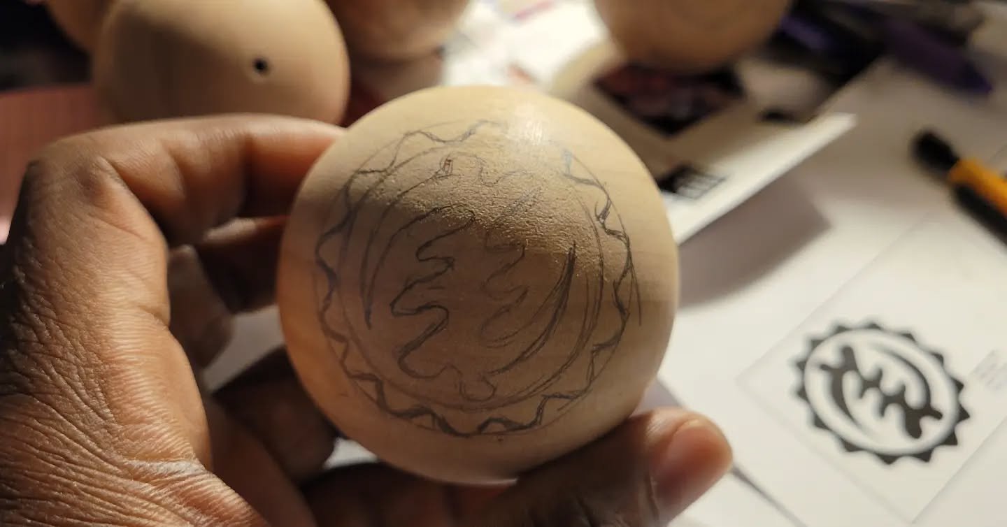Working with wood in this next project (when I'm not waist deep in student papers)! 

It's been in the works for a long time, but finally gathered the materials together for a large beaded necklace idea I've been developing. There are multiple steps 