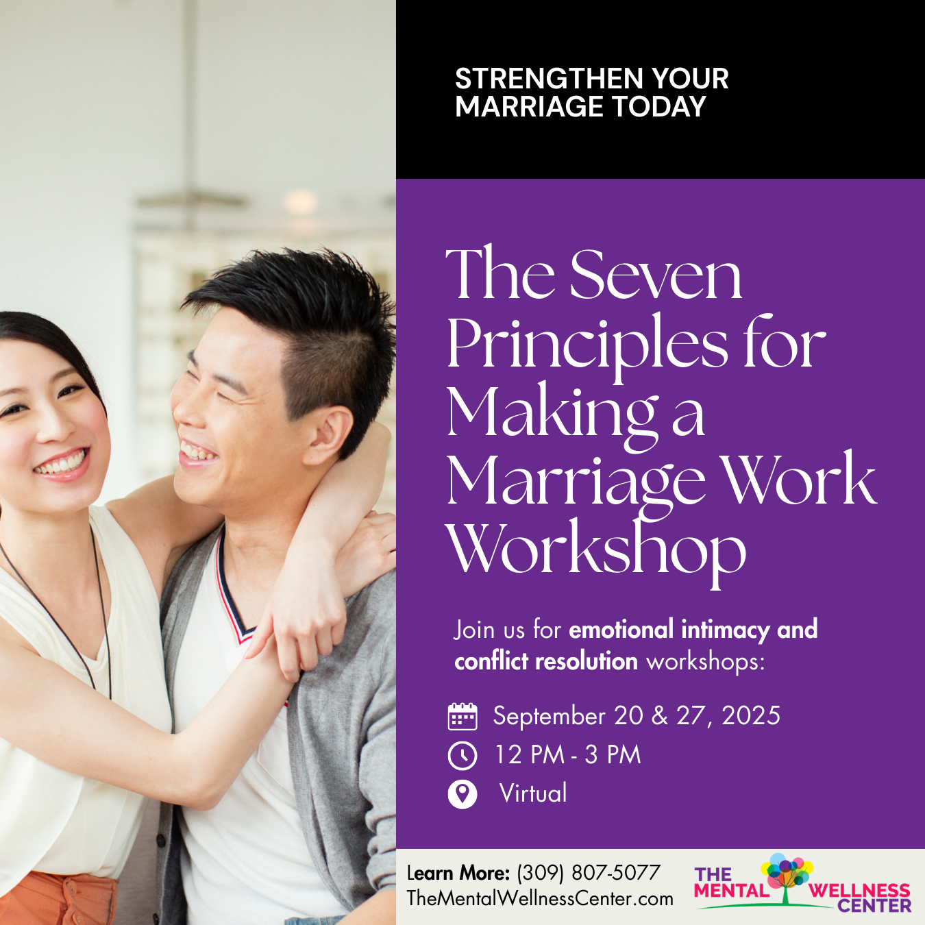 The Seven Principles for Making a Marriage Work Workshop
