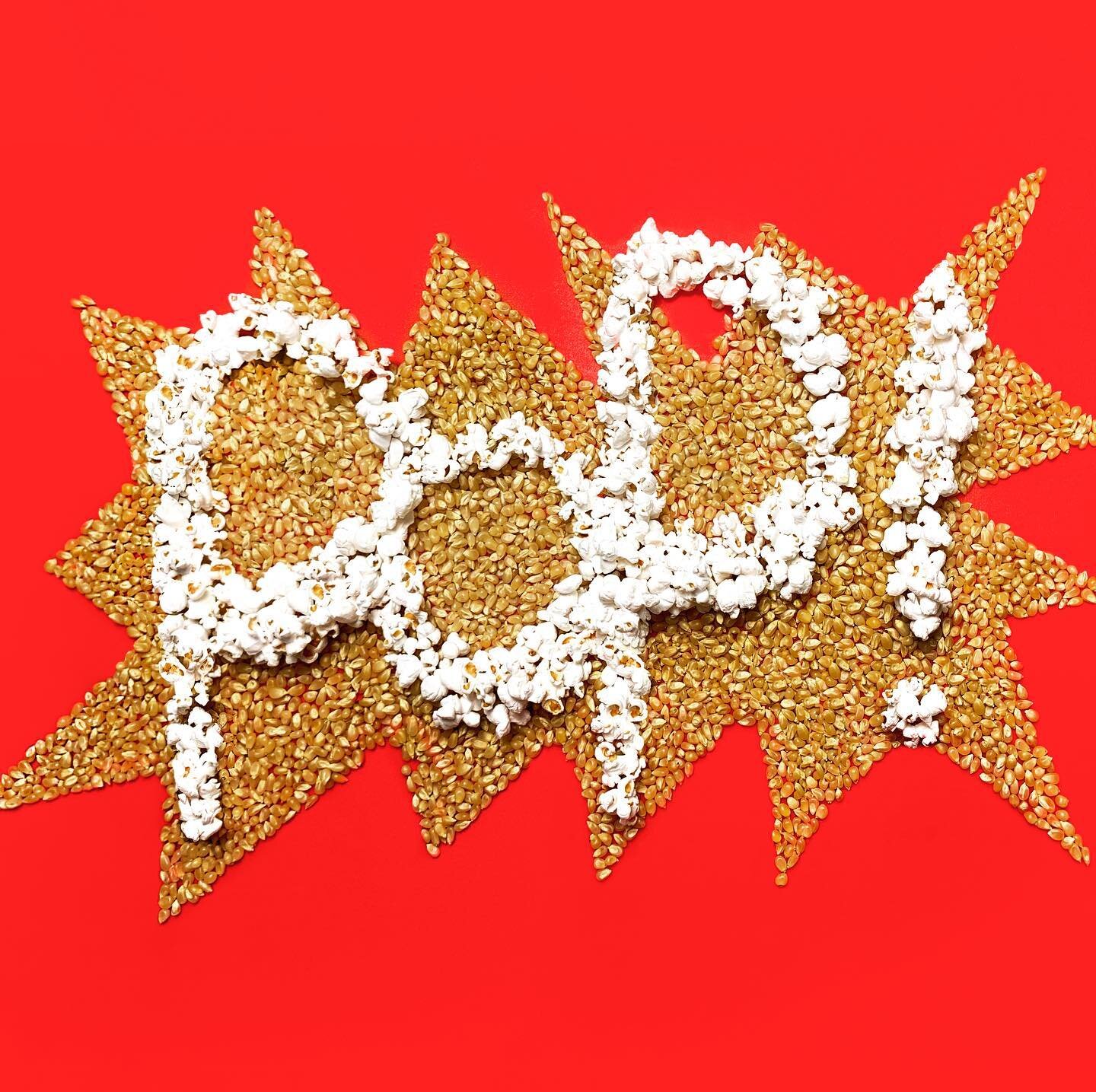 Delicious salty corn clouds... #environmentaltypography #3dletters #typography #dimensionalletters #type #lettering #foodporn #foodtype #physicaltype