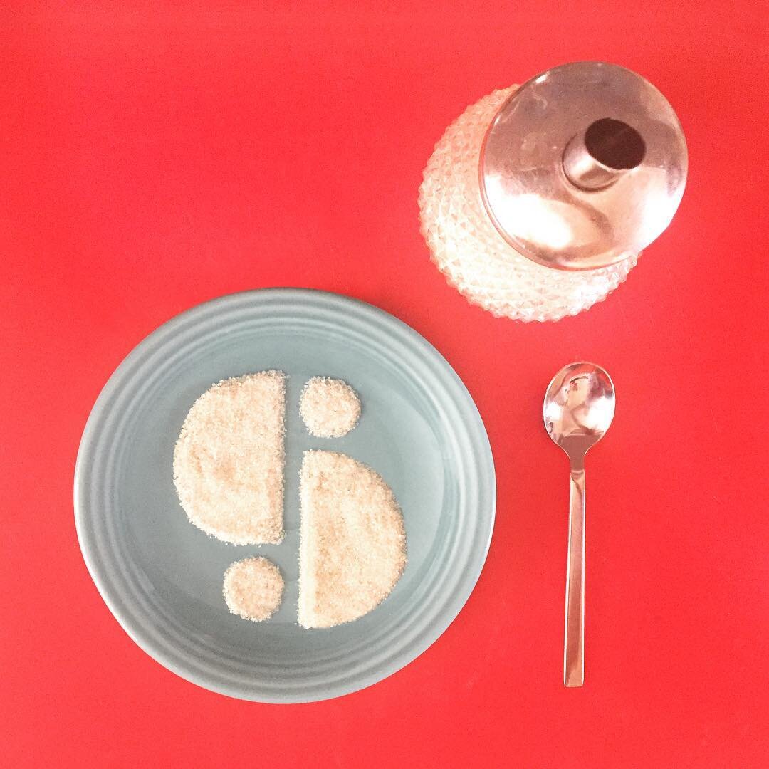 Environmental Type. Day 98. S. Sugar, Saucer and Spoon (Stencil Font). #environmentaltypography #ericastypeofenvironment #The100DayProject #lettering #typography #type #dimensionalletters #3dletters #foodtype