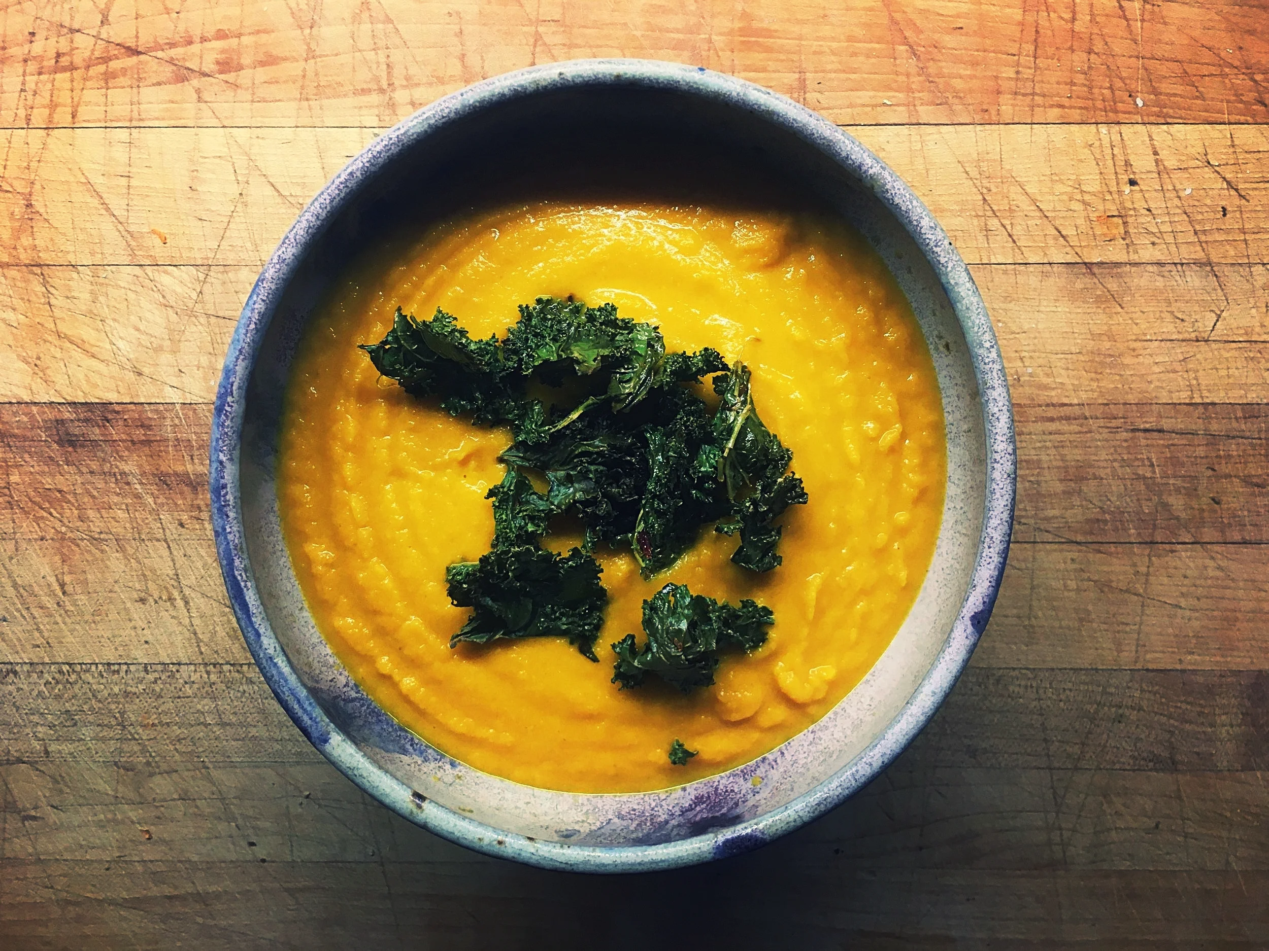 Made with simple ingredients, this soup comes together quickly and is full of decadent flavor. Photo by Lydia Chodosh