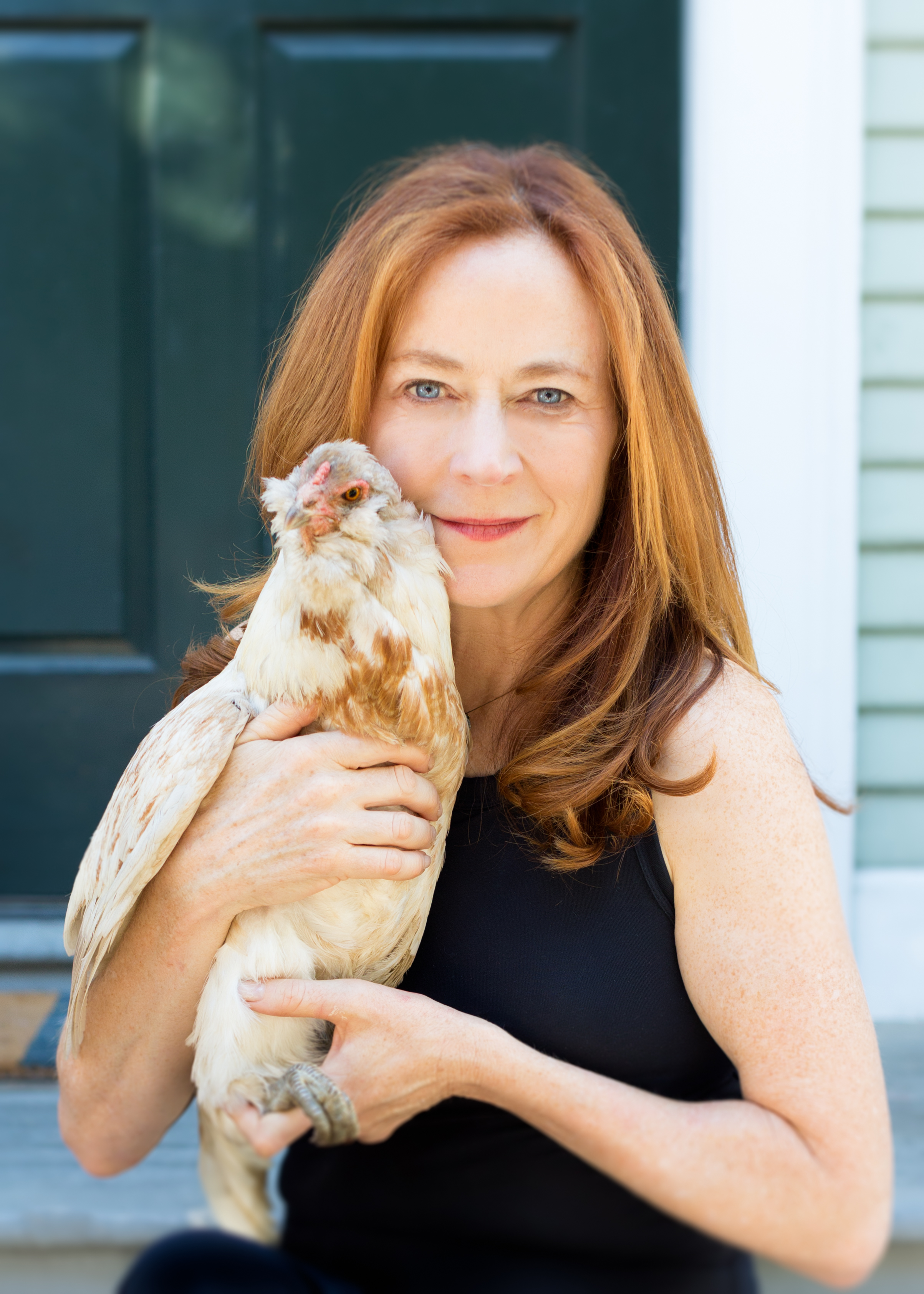 The author of our upcoming children's book Sprig, the Rescue Pig .