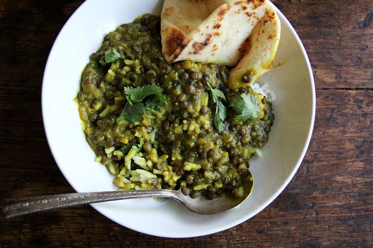 Part soup and part rice dish, these lentils are more than the sum of its parts. This recipe only calls for three common spices yet the lentils turn out deeply flavorful and satisfying. Photo by Alexandra Stafford at Food52