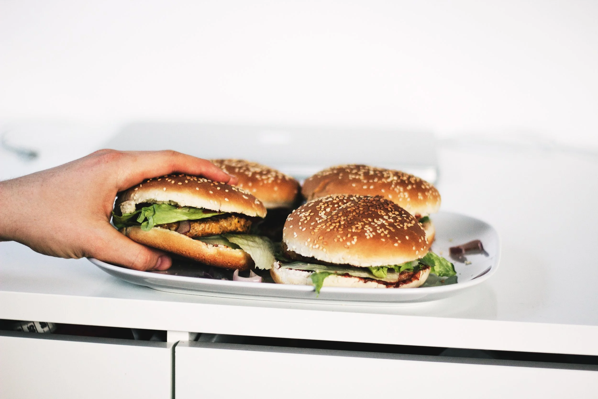 This vegan burger is high in protein and boasts a meaty mushroom flavor. It marries well with just about any topping—tomatoes, onions, avocados, pickles, you name it.