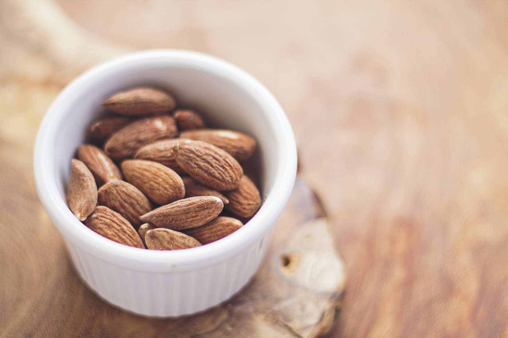 In addition to being a great a source of protein, almonds contain dietary fiber, antioxidants, and essential vitamins.