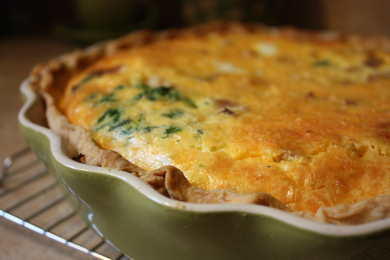 Caramelized Garlic and Spinach Tart