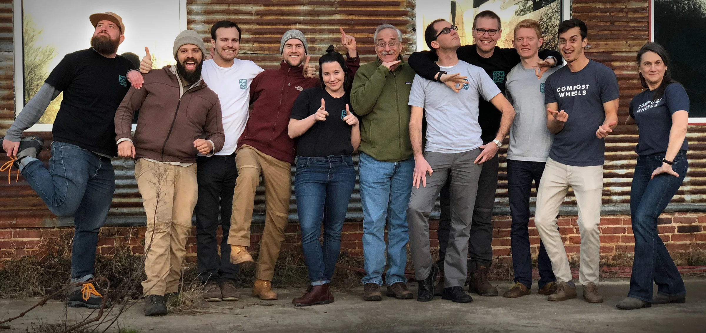 Team members at CompostNow showing the love. Photo from CompostNow