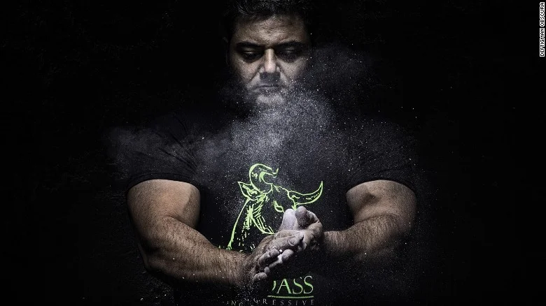 Where does weight-lifter Patrik Baboumian get his protein? Plants. Credit: Deftigman Obscura