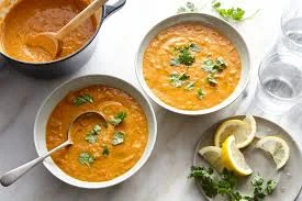 This lentil recipe , with its blend of buttery red lentils, fresh lemon, and cilantro, is a winner. Photo: Joseph De Lio.