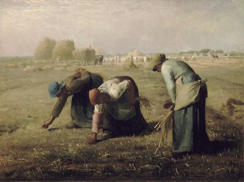“The Gleaners,” an oil painting by French artist Jean-Francois Millet, 1857.
