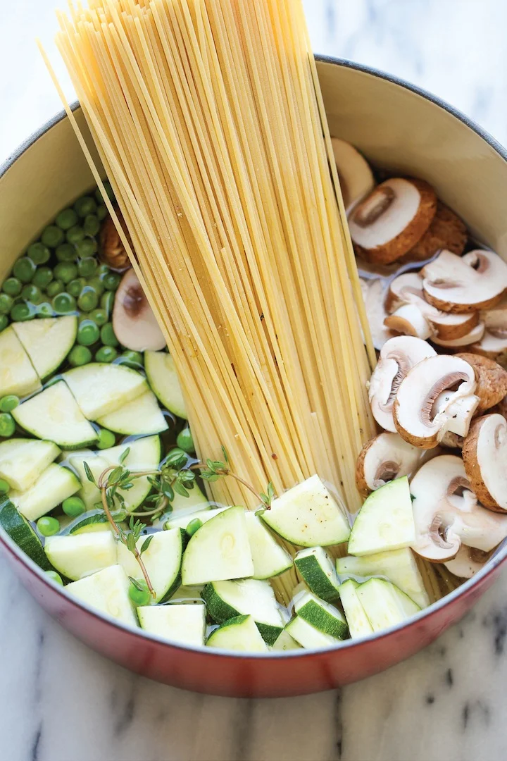 Who doesn’t love an easy pasta dish after a long day? Credit: DamnDelicious