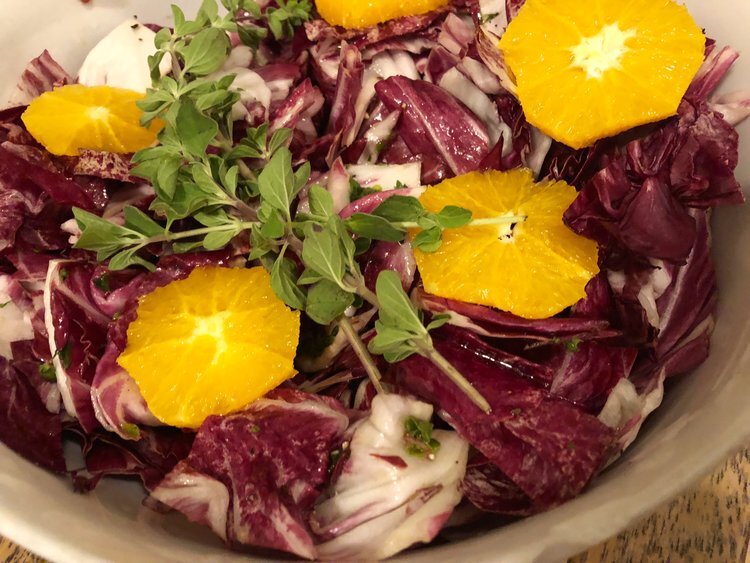 Radicchio Salad with Orange Vinaigrette