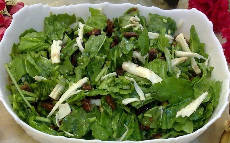 Sorrel, Spinach, and Lentil Salad
