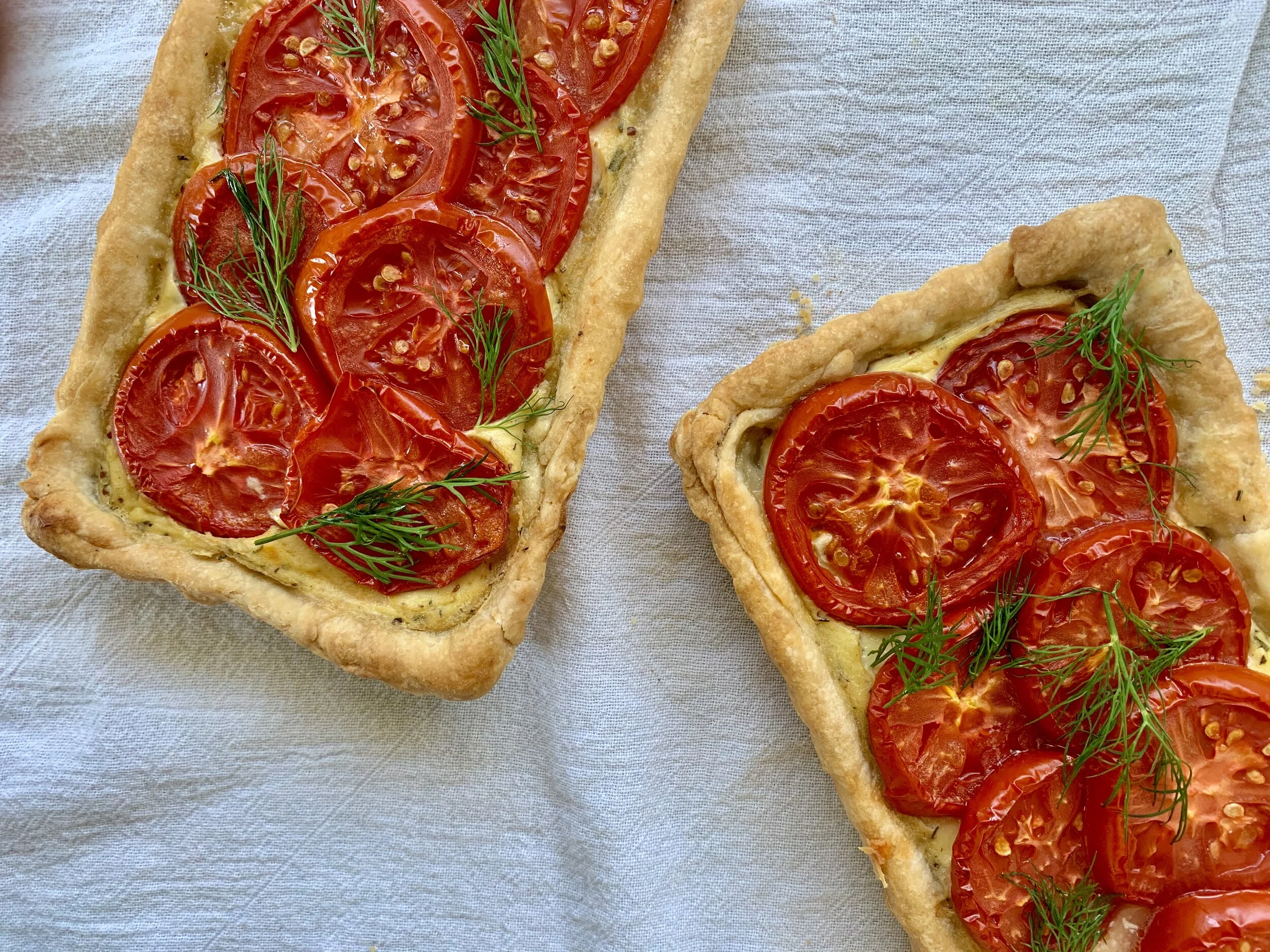 Garlic Tomato Tart 