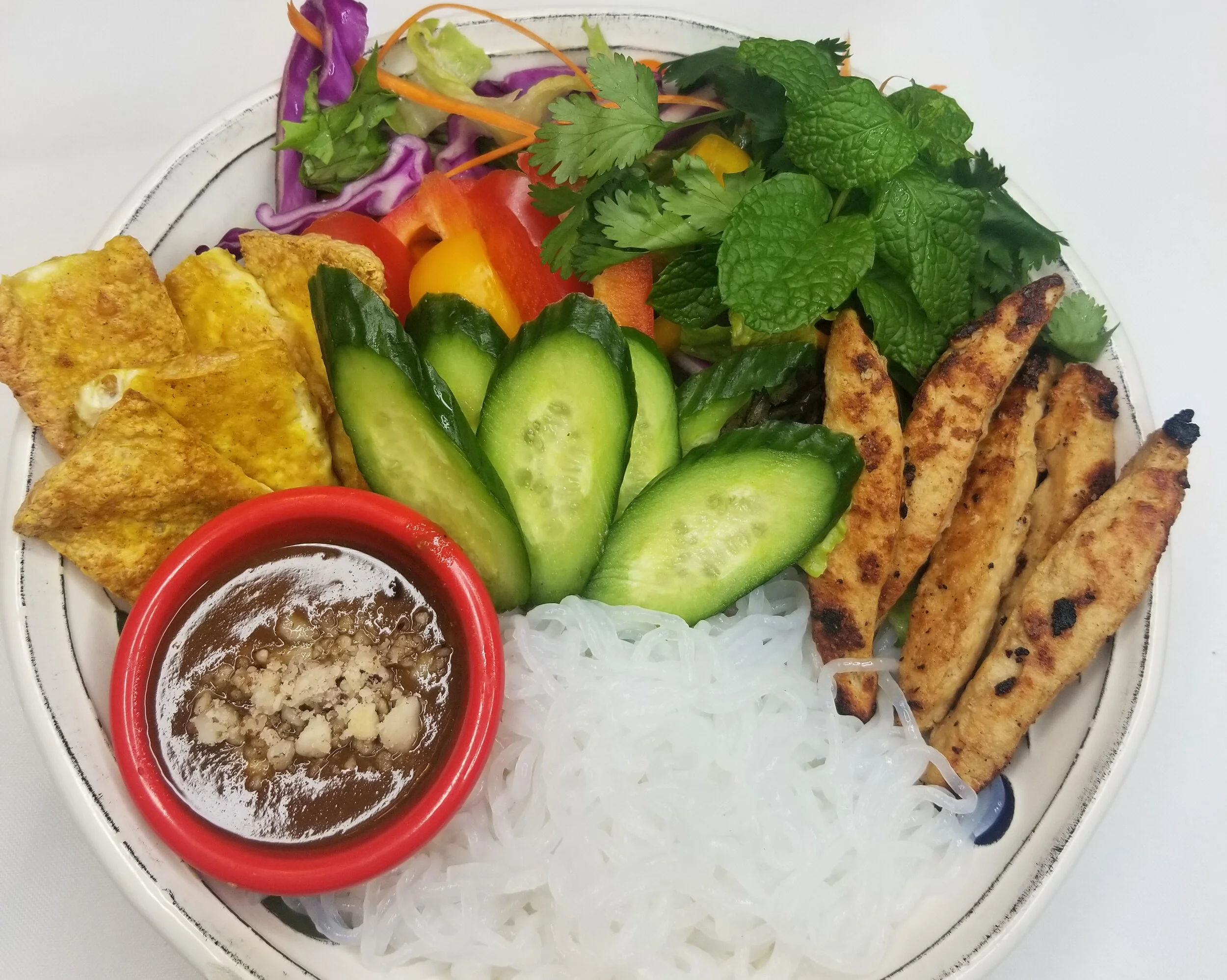 Vietnamese-style Spring Roll Noodle Salad