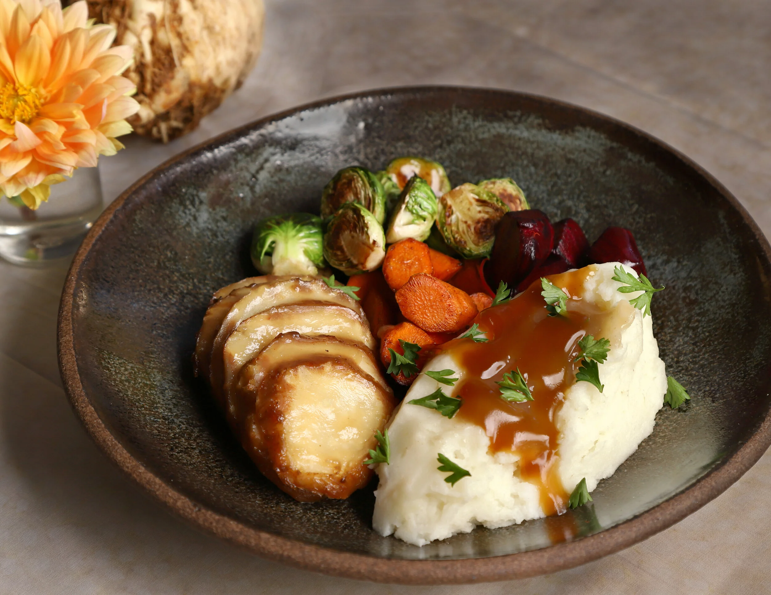 Sweet and Savory Salt-Baked Celery Root