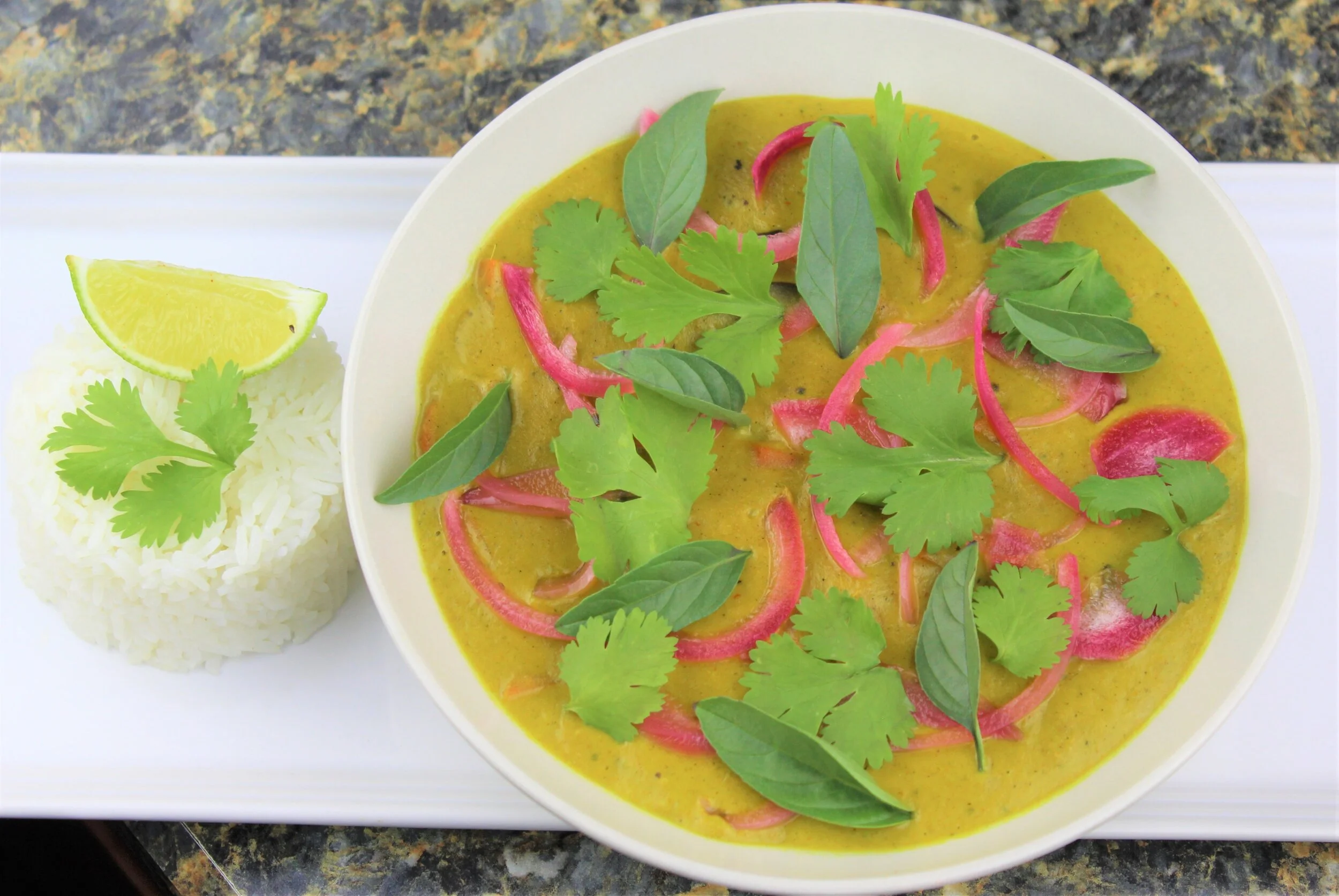 Roasted Banana Veggie Curry 