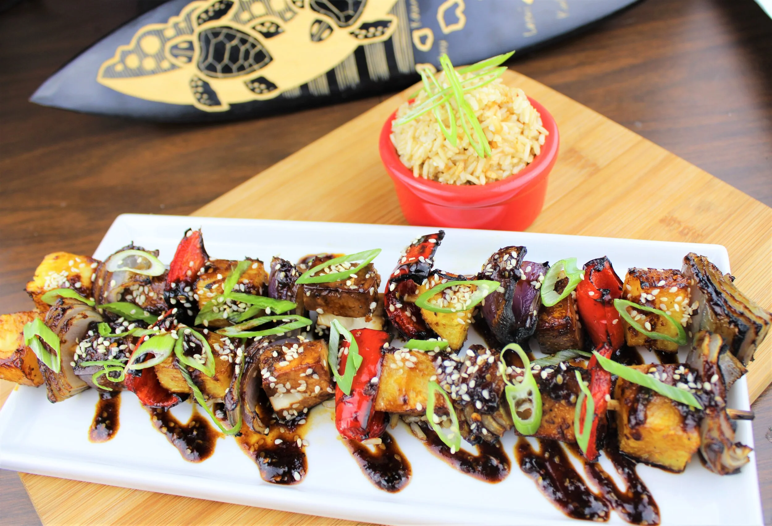 Hawaiian-Inspired Veggie Skewers