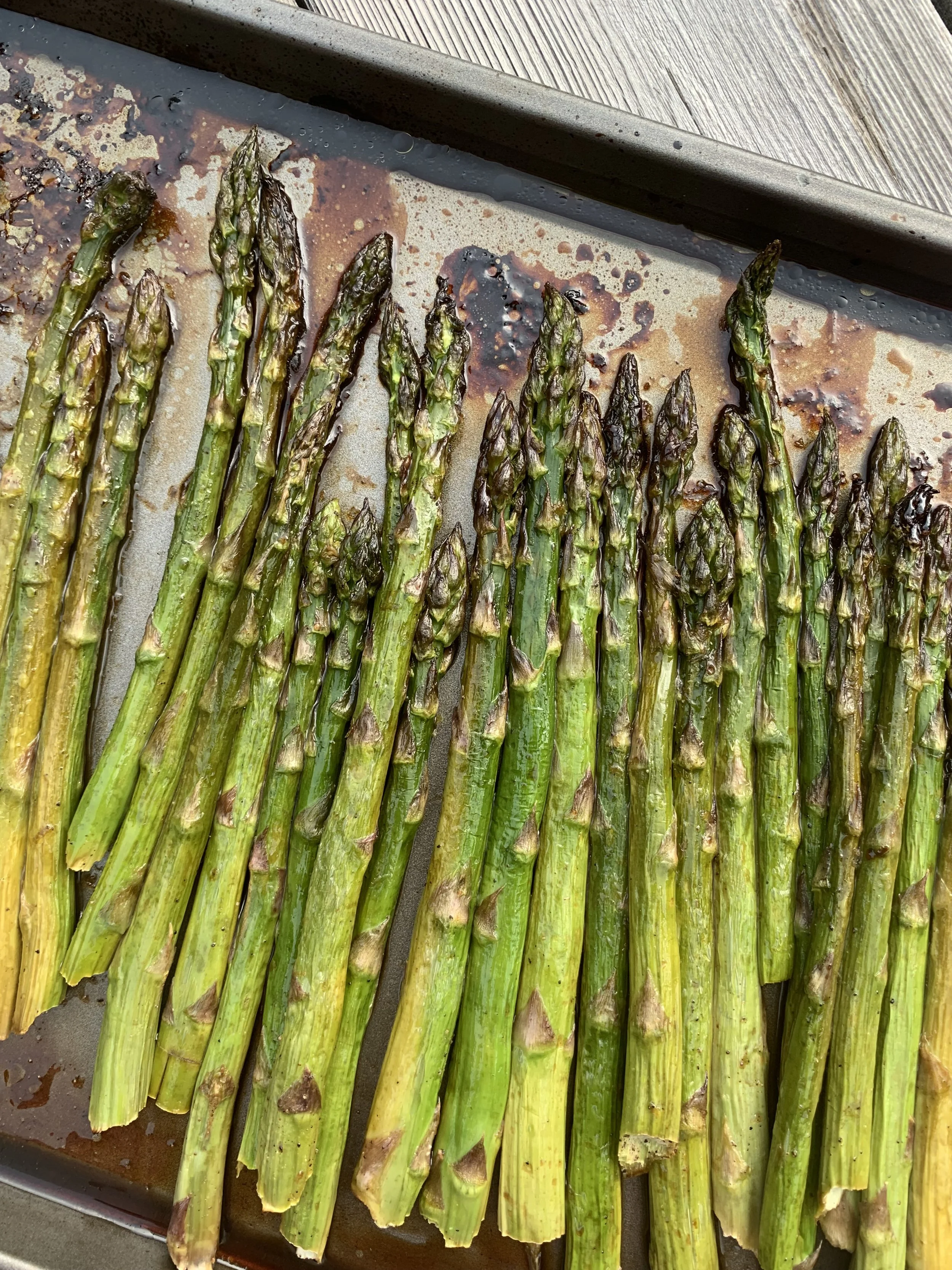 Balsamic Roasted Asparagus with Honey and Lime