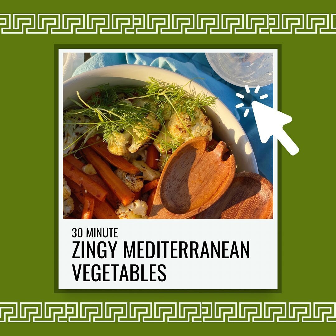 🚨new recipe alert! 🚨 savor the end of summer with these flavorful and tangy mediterranean vegetables. recipe at stonepierpress.org! 🥕🥦🍽️