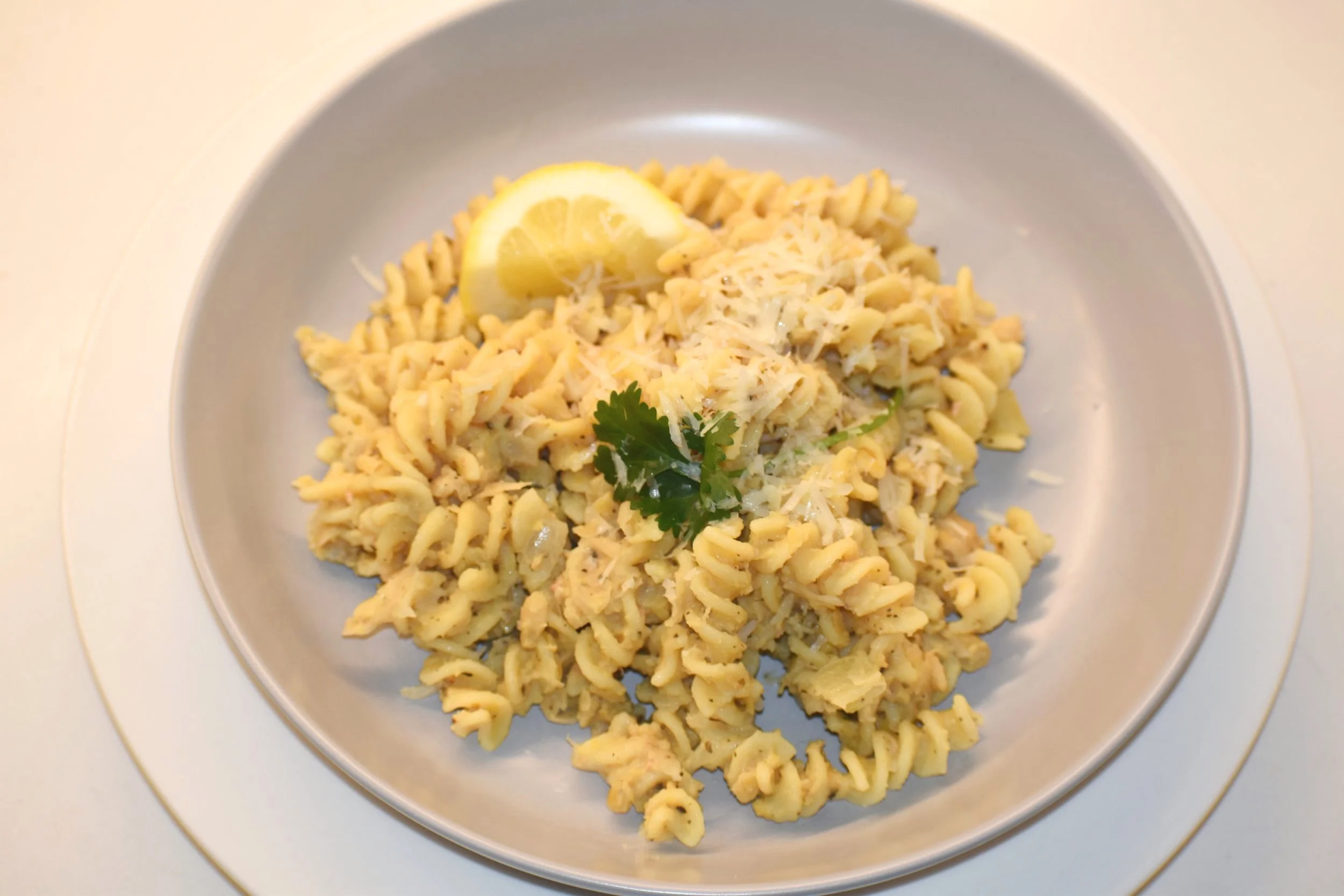 Parmesan Chickpea and Parsley Pasta