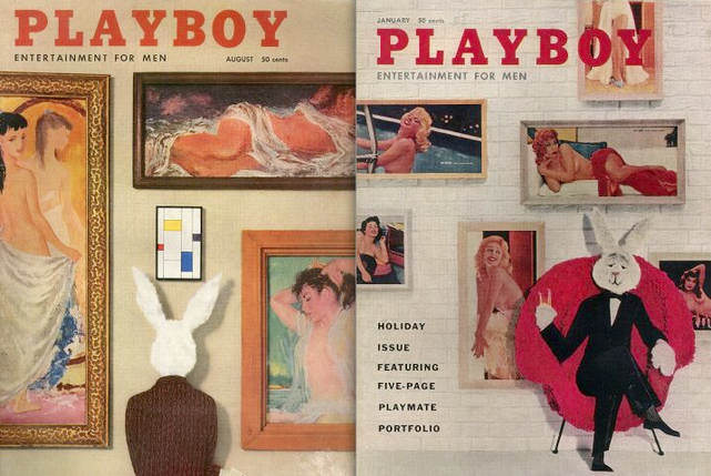 Playboy annual art gallery covers: 1956, 1958