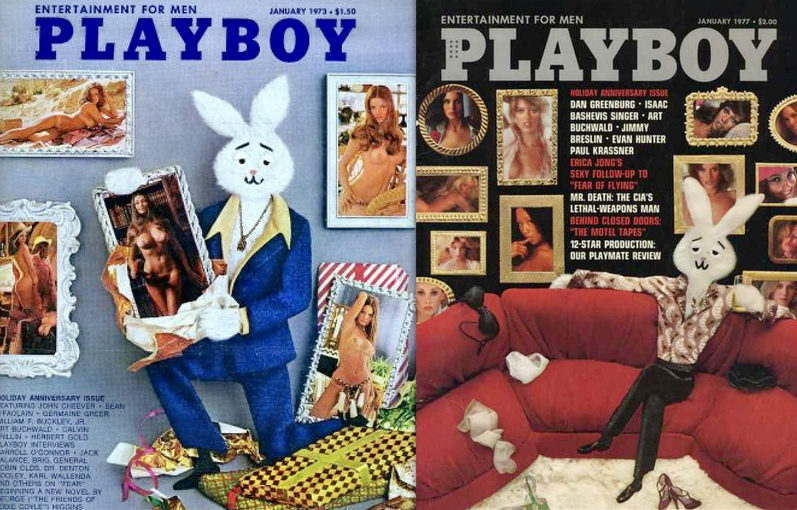 Playboy gallery covers: 1973, 1977