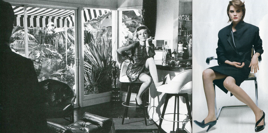 Mrs. Robinson’s come-on in The Graduate , 1967; 2004 Fashion ad