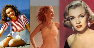 Marilyn's hair: 1946, 1947, 1950