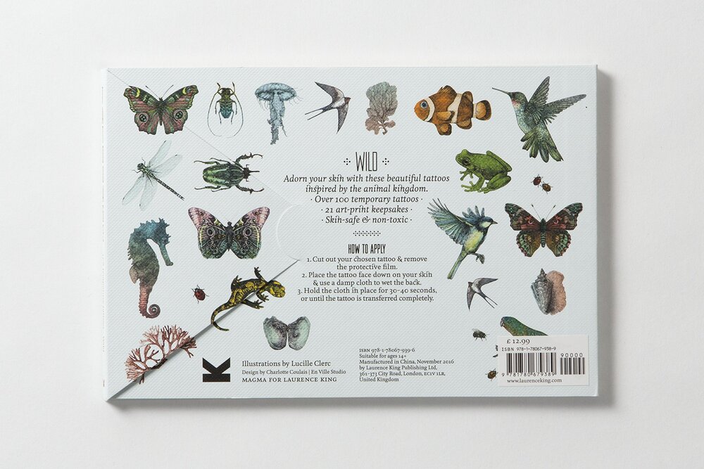 Tatouage: Wild: 108 Temporary Tattoos of Wild Animals and 21 Art-Print  Keepsakes — The Imagination Studio