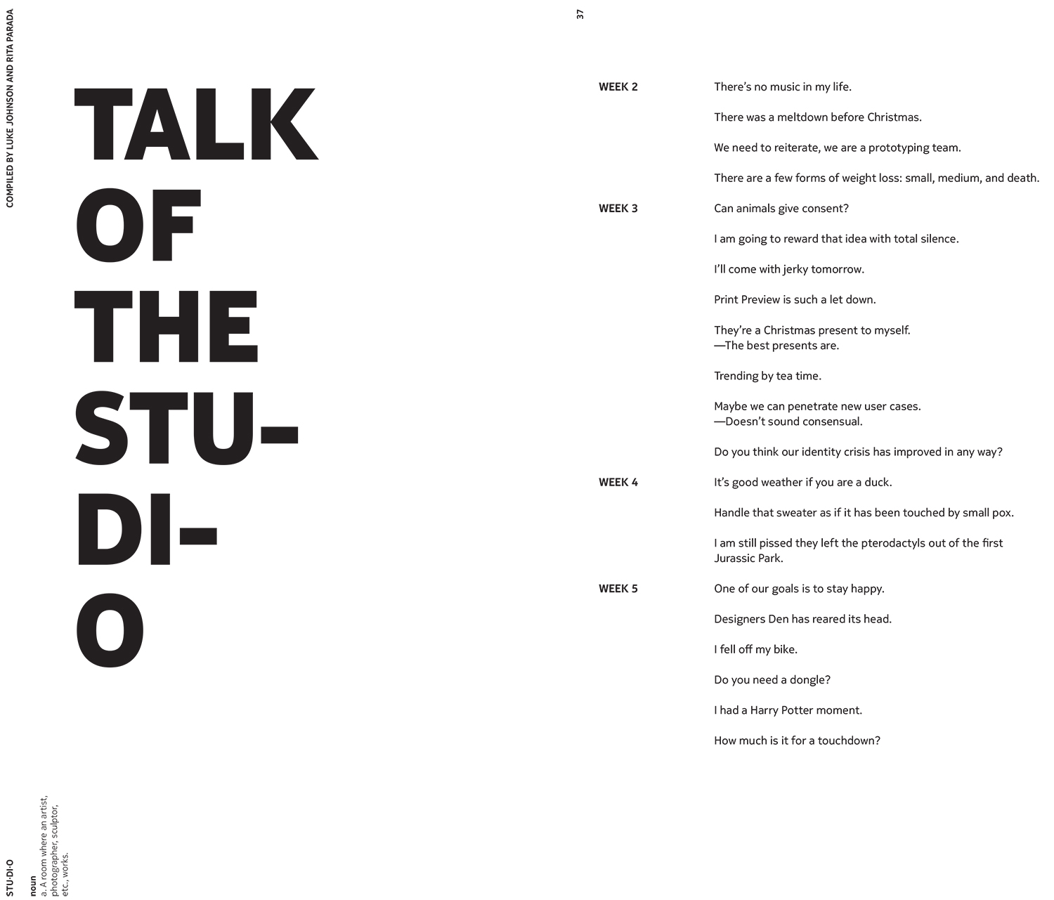 3. Document (overheard) Office Quotes.