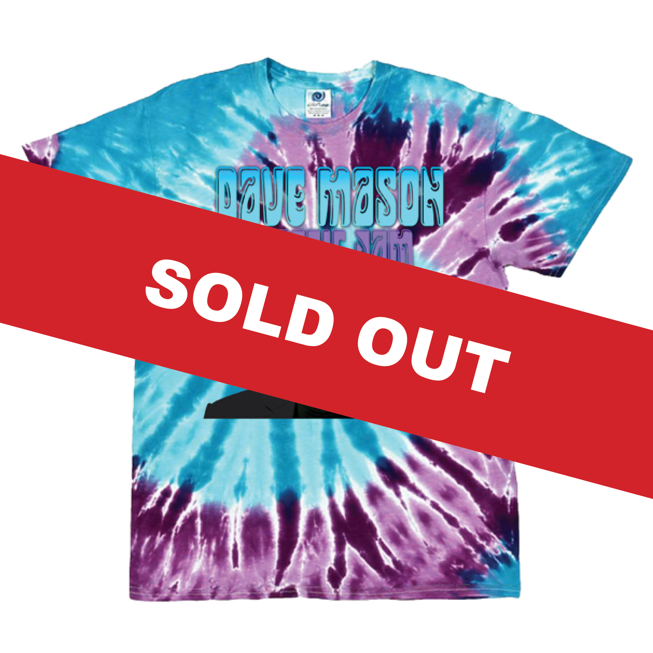 Dave Mason 2025 Tour Tee in curated Tye Dye - Double-sided, Limited edition