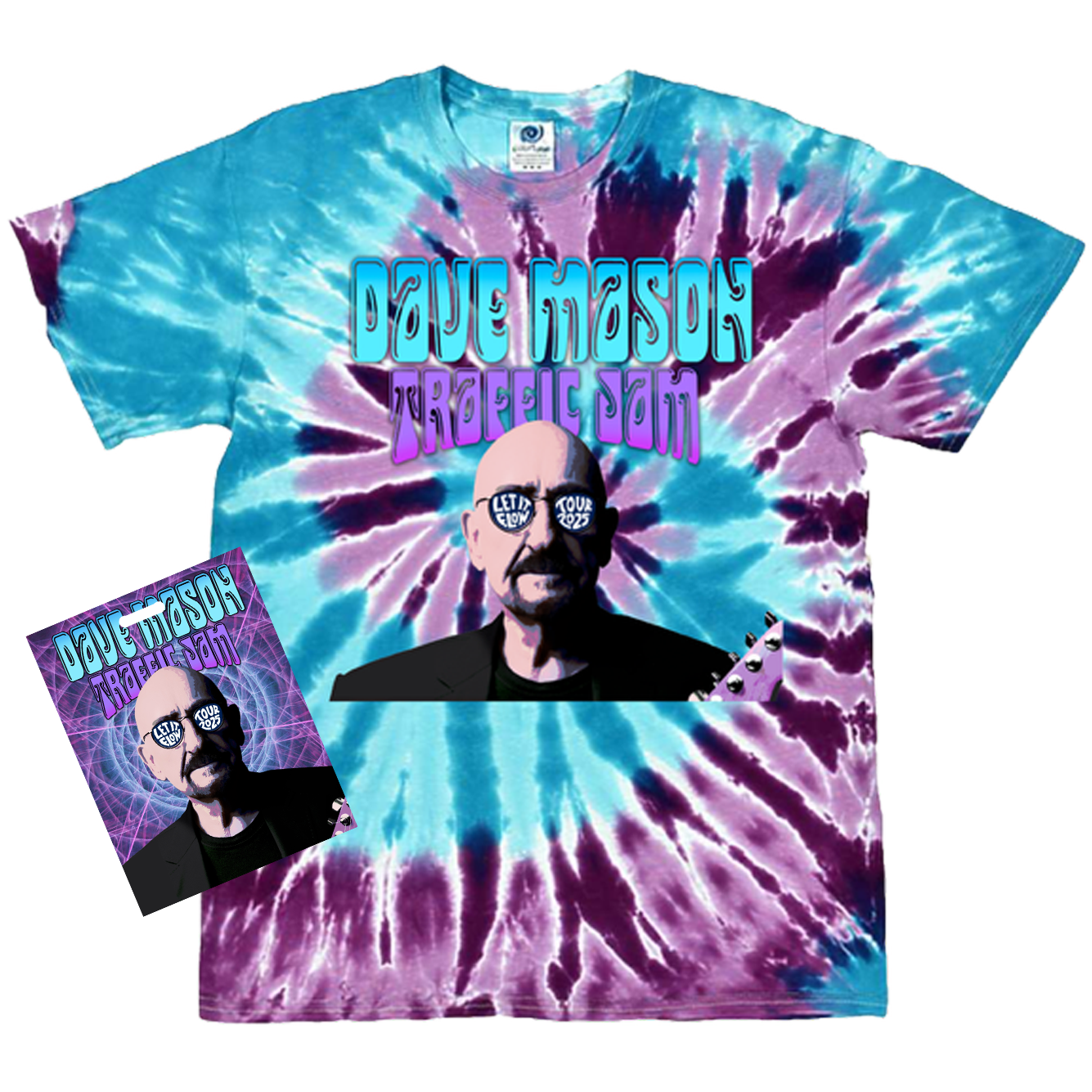 Let It Flow Bundle TyeDye '25 Tour Tee + Signed Back Stage Pass