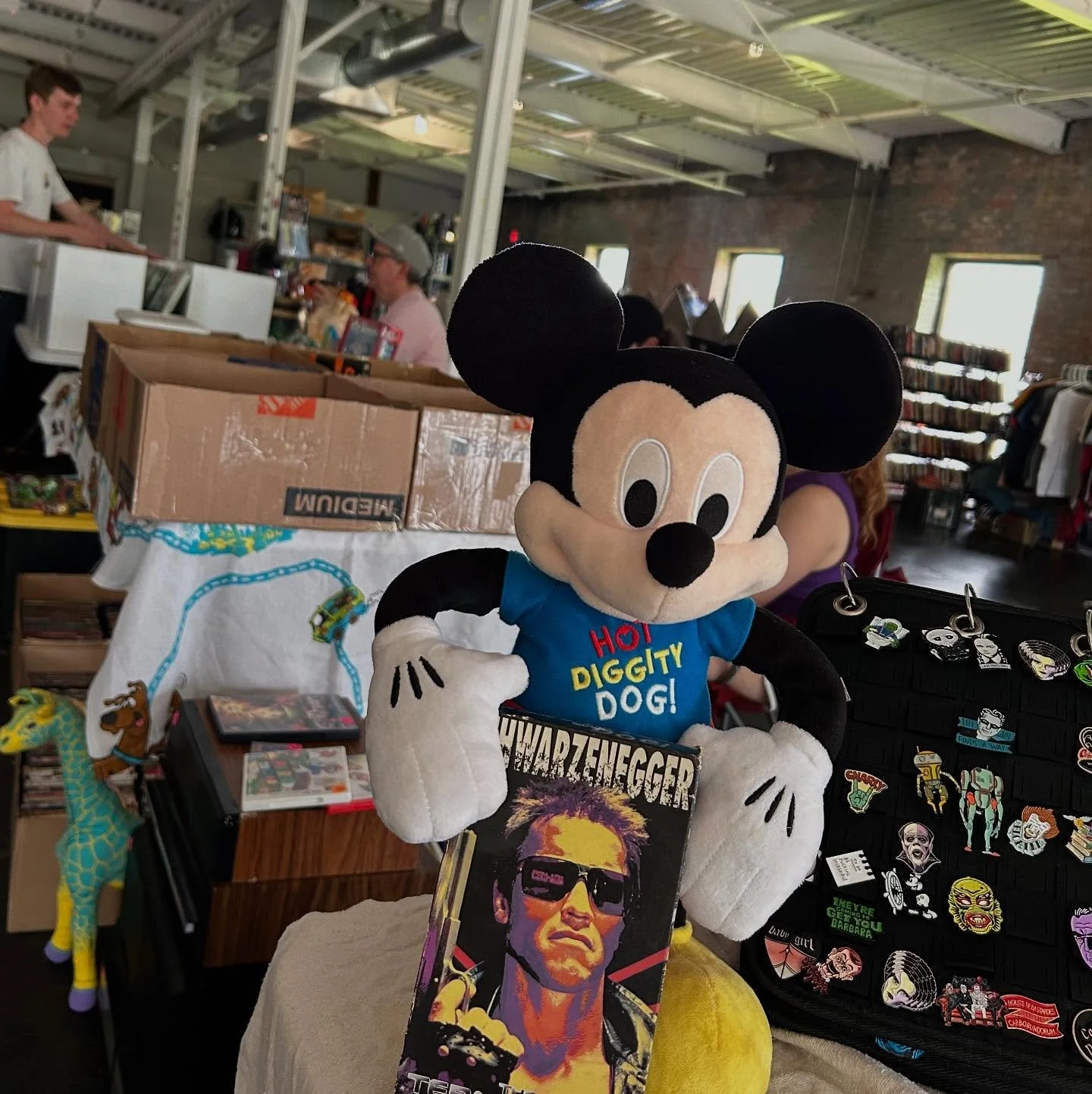Still got time to catch us at the VHS Swap Meet today! Here til 6pm or maybe beyond!