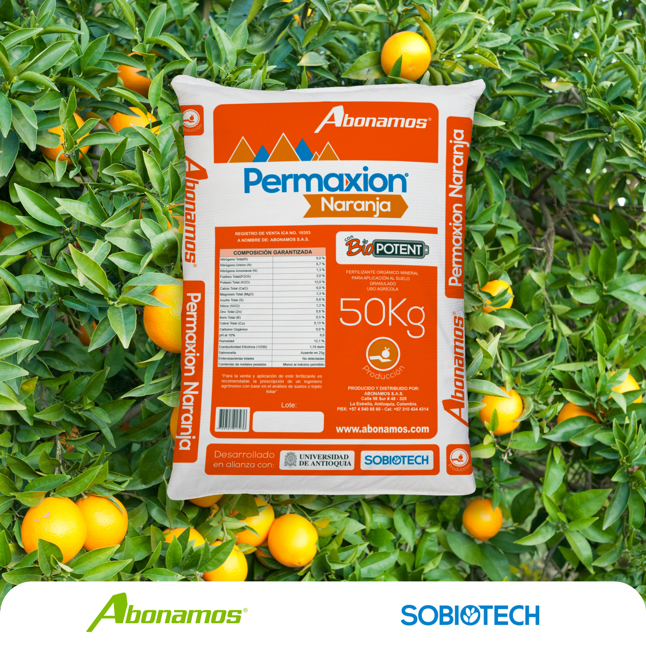1 Fertilizante mineral Orgánico con microorganismos Abonamos Permaxion Naranja.png