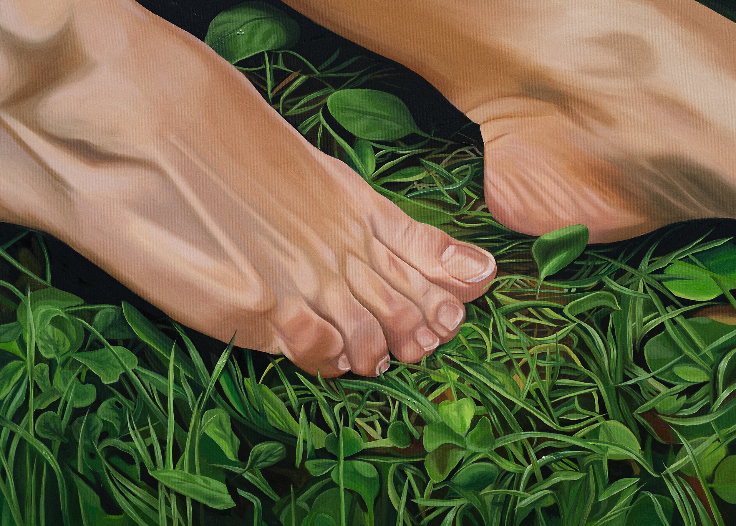 Fawn Rogers - Green Green Grass of Home, 2023. oil on canvas. (30 x 40 x 1.5 in) ROGERS218.jpg