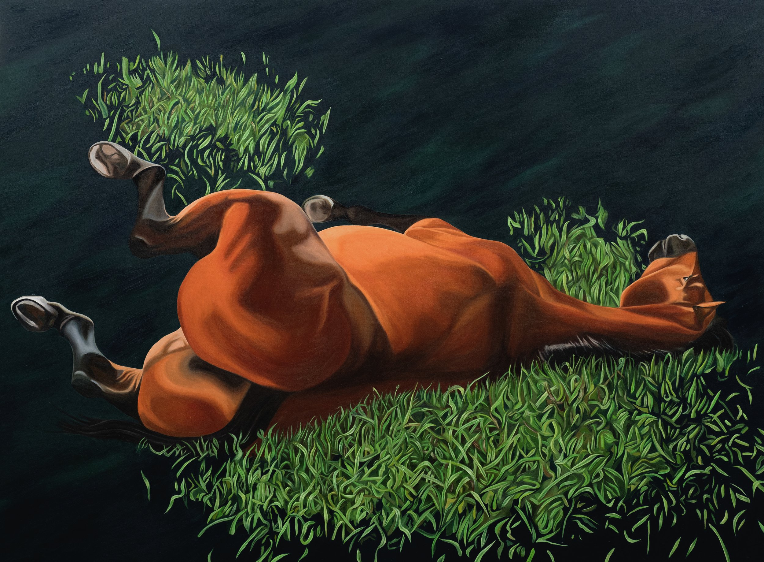 Fawn Rogers - My Happy Horse, 2023. oil on canvas. (60 x 80 x 1.5 in) ROGERS078.jpg
