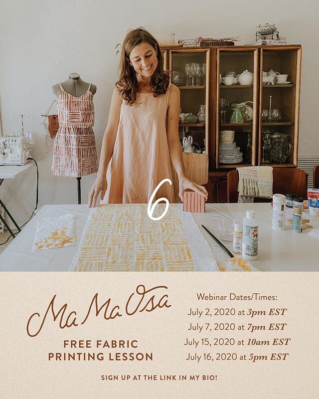 6 days until the Ma Ma Osa Digital Sewing Course is open again for enrollment! July 2nd - 16th you will be able to enroll in the sewing course and start learning to sew beautiful garments to your size and preferences! We will also be offering a FREE 