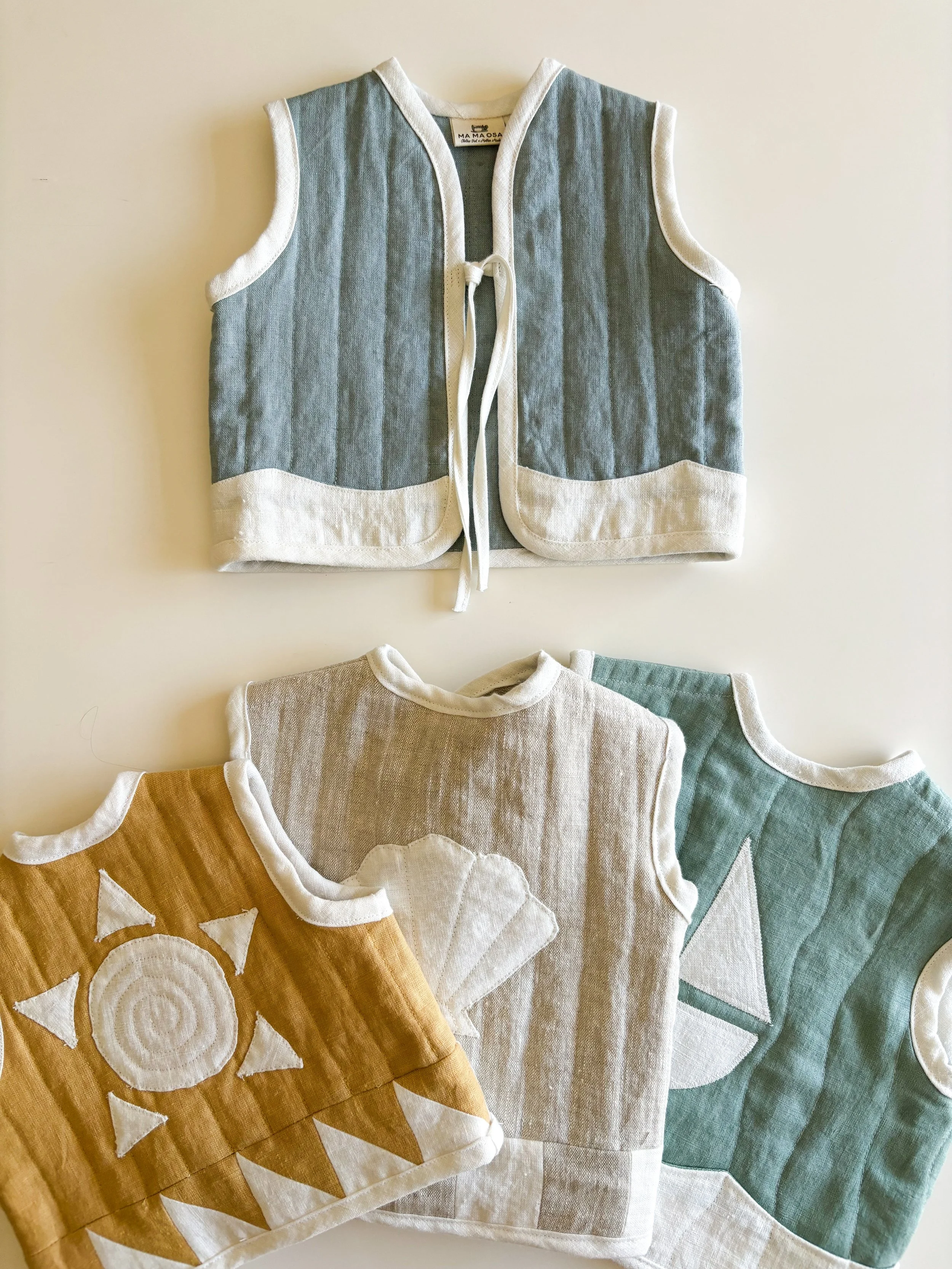 BeBe Osa Sun Sand and Sea Quilted Vest