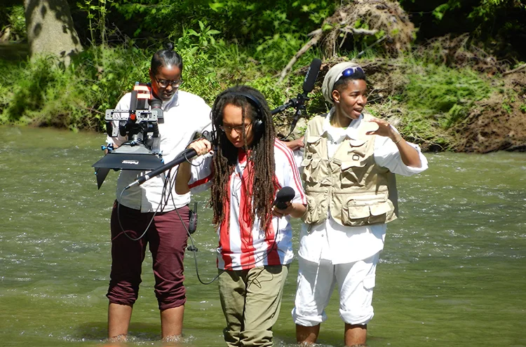 When We Free production still