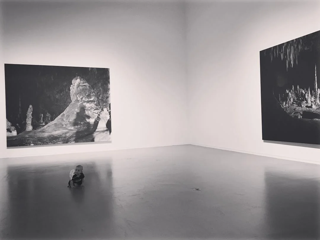 He's already so big, but still looks small in this huge room in the Vancouver Art Gallery.