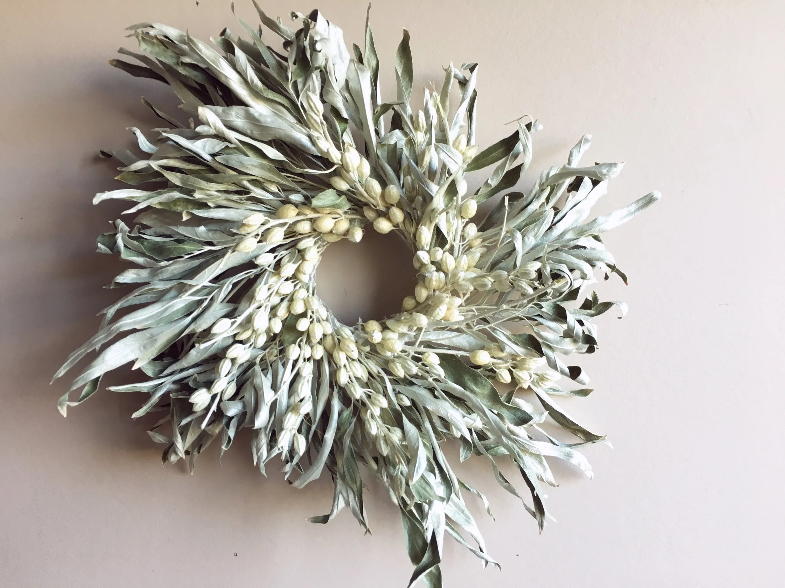 Russian Olive Wreath.