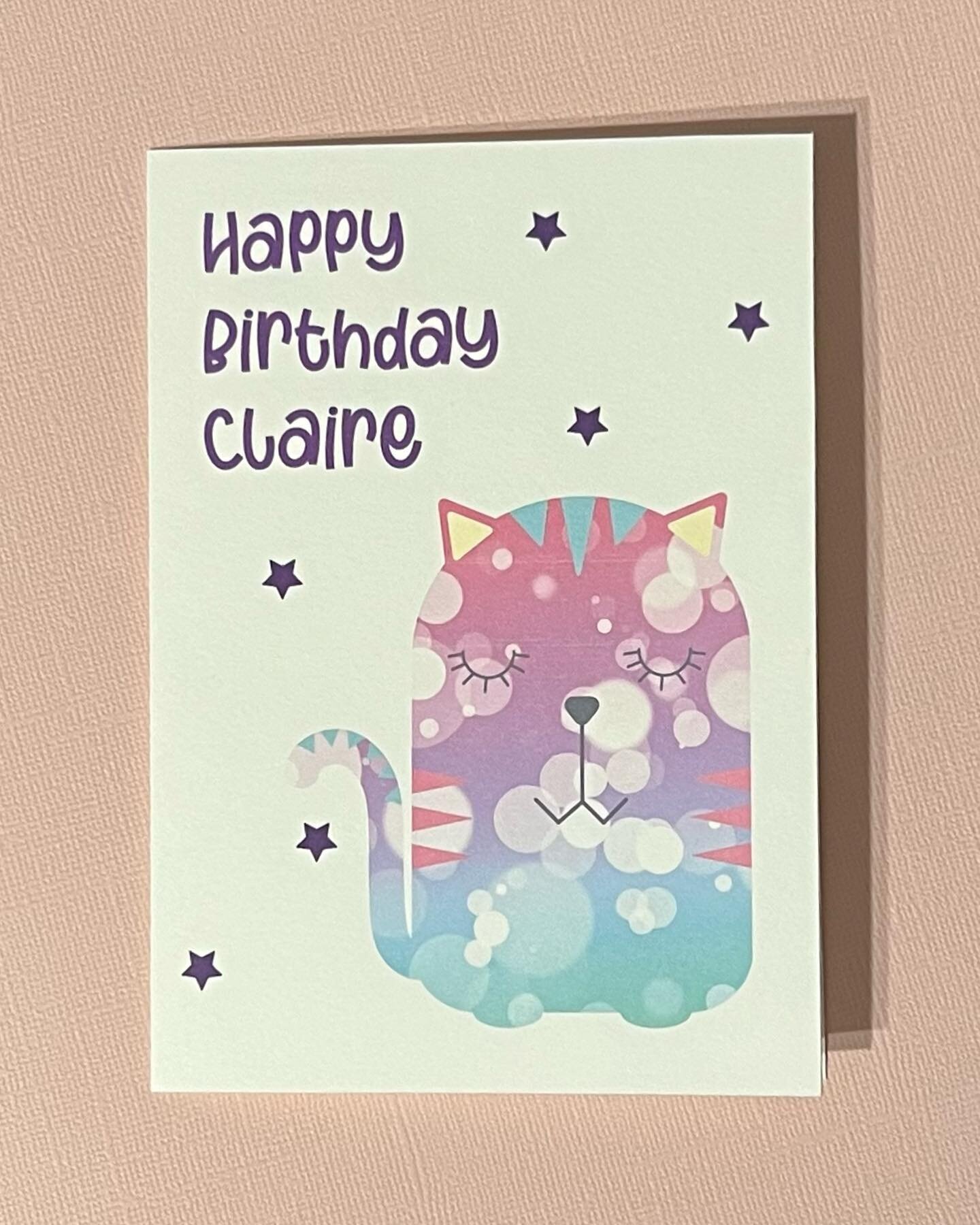 C U T I E C A T 
#birthdaycard #personalisedbirthdaycard #custombirthdaycard #catcard #cutiecat #kidsbirthday #callyougeorge #geelongsmallbusiness #geelonggraphicdesigner
