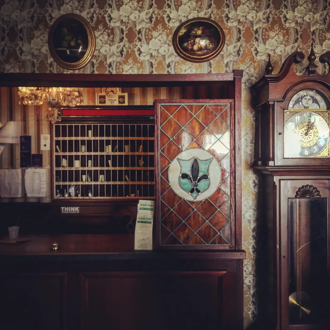 Front desk of the hotel