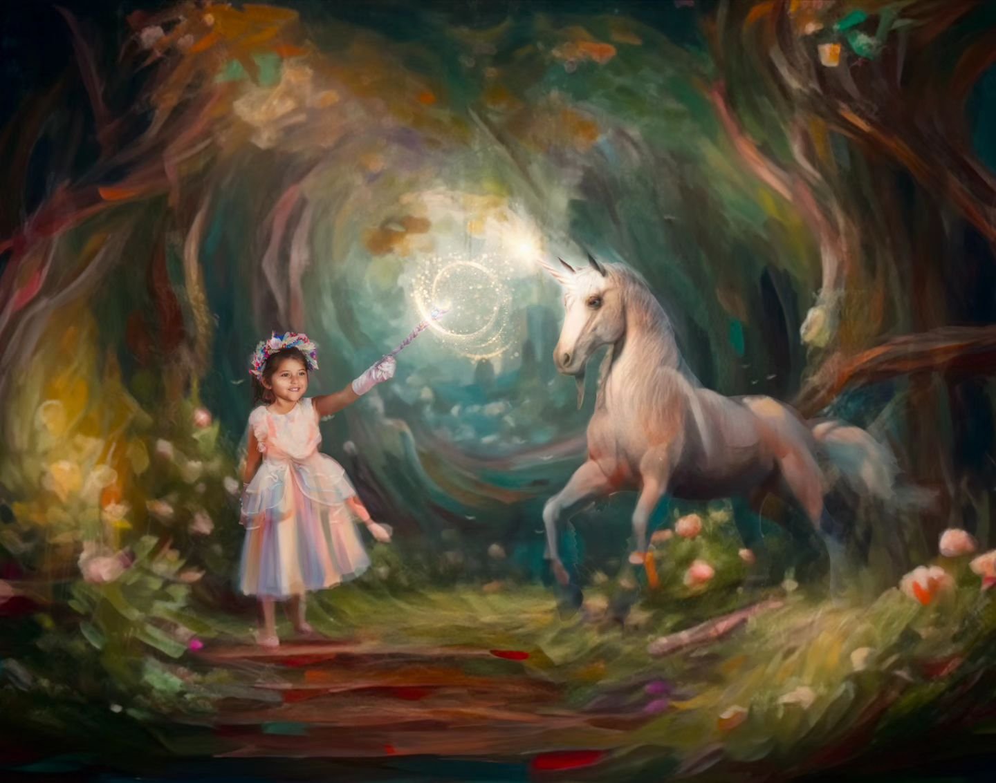 Gianna loves unicorns so I wanted to create a fantasy themed photo of her with a unicorn. I'm not the greatest at composites, but I think it turned out well. I have a million things to do, but decided to spend the entire morning creating this... 😅


