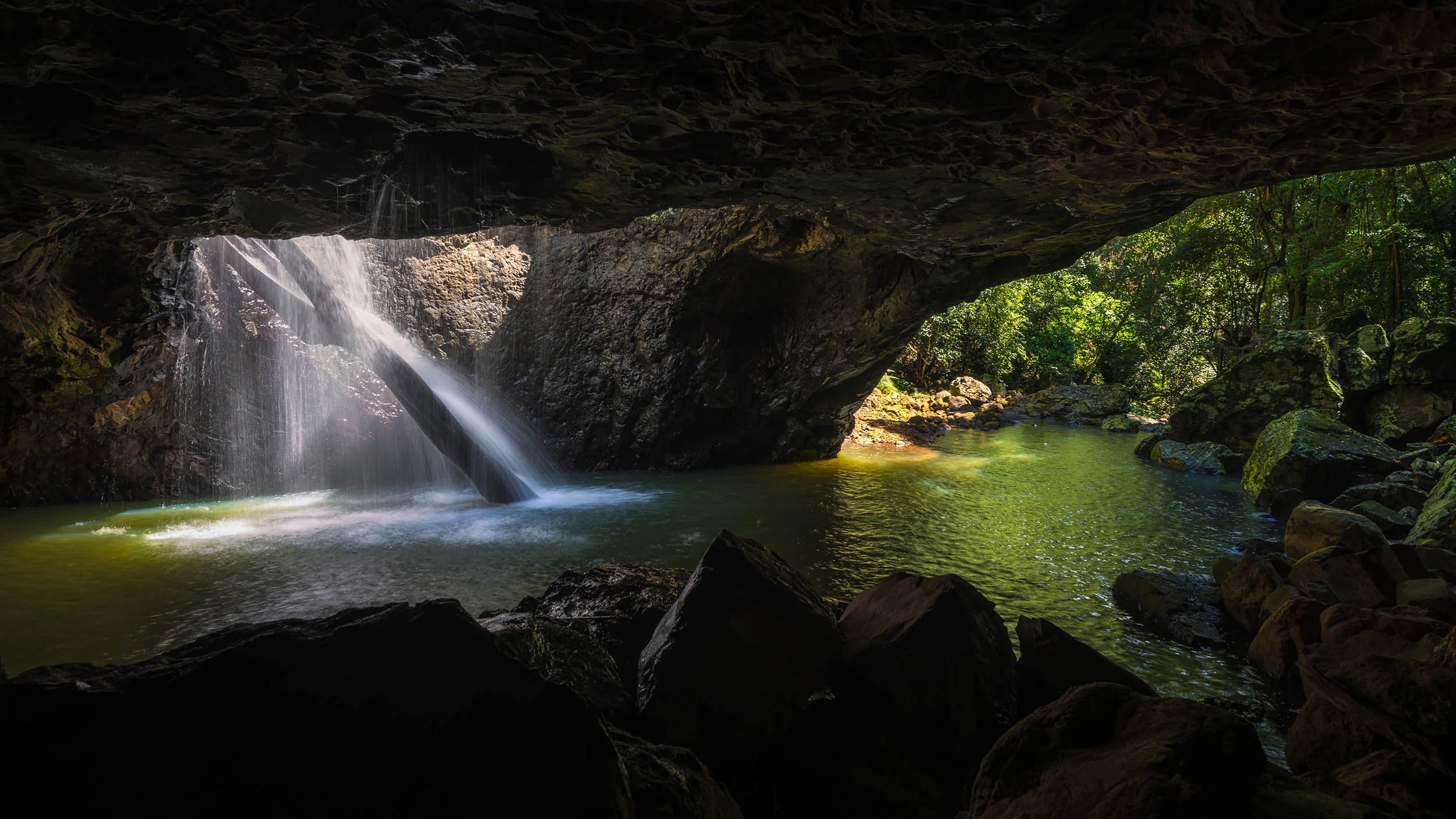 Underneath Natural Bridge - Natural Bridge, Springbrook National Park - Queensland