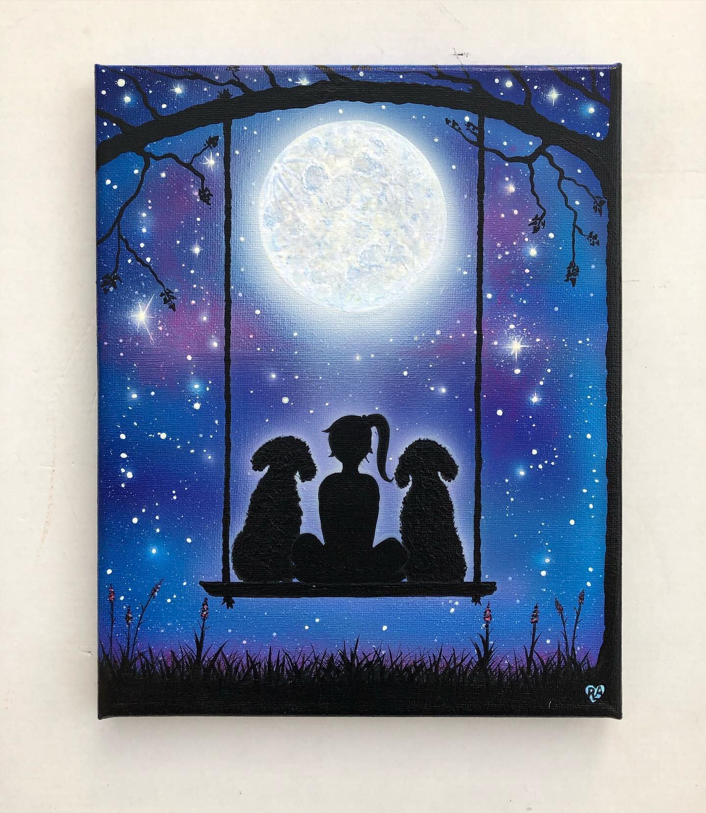 ✨🐩🎨 &ldquo;A Girl and her Doodles&rdquo; Custom GLOW-in-the-dark Canvas Painting by me @makeartshine ✨🖌

🎨✨ MakeArtShine.com 🎨✨ 

#labradoodle #goldendoodle #doodles #agirlandherdog #custom #canvas #painting #acrylicpainting #custompainting #mak